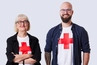 Zwei unserer Freiwilligen des Rotkreuz-Besuchsdienst
