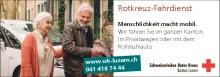 Inserat Rotkreuz-Fahrdienst 134x47