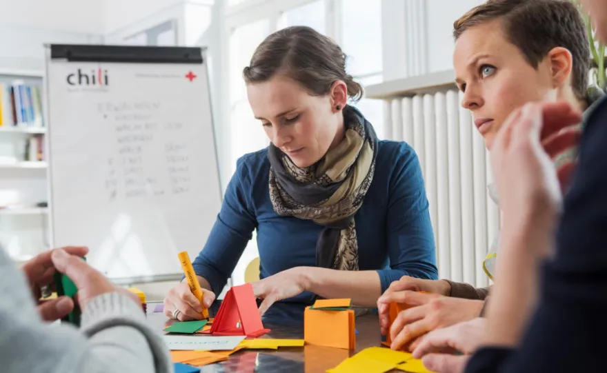 Im Chili - Konflikttraining wird diskutiert